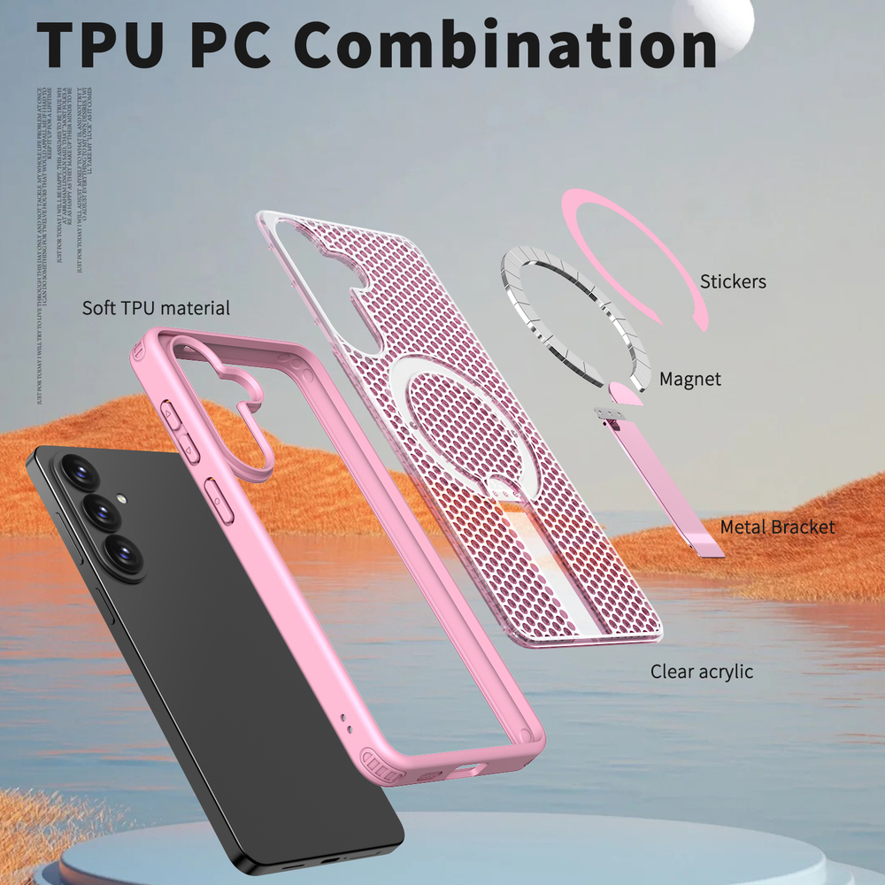 Прозрачный чехол Mesh Pro Magnetic Case для Samsung Galaxy S26+