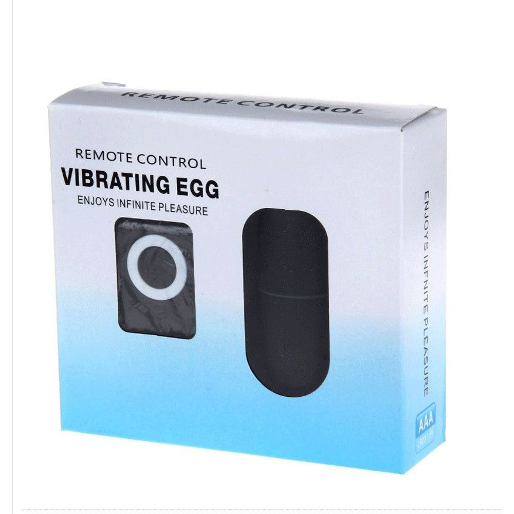 Черное виброяйцо iSoma с пультом ДУ. (Цвет: черный)