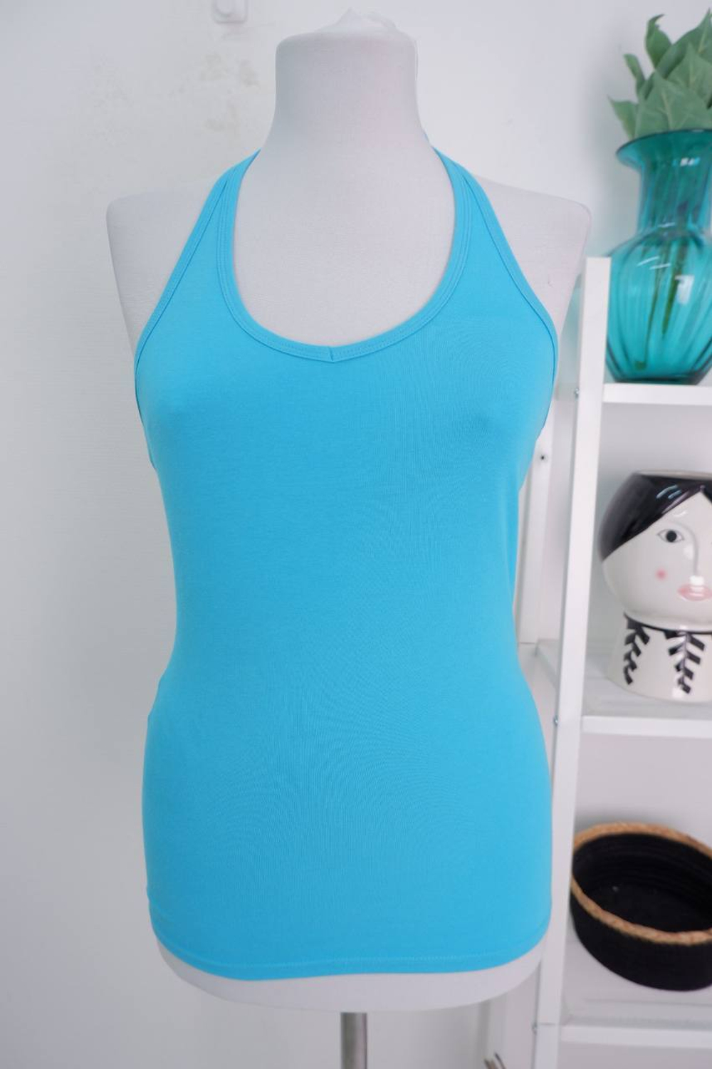 Топ ТВОЁ спортивный голубой 44 размер