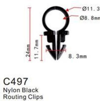 Клипса для крепления внутренней обшивки а/м универсальная пластиковая (100шт/уп.) Forsage клипса C0497(universal)