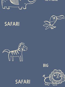 Постельное белье Сказка "SAFARI/Safari (компаньон)" 1,5-сп Наволочка 50х70 см 1 шт Простынь 150х215 см Пододеяльник 145х215 см, перкаль