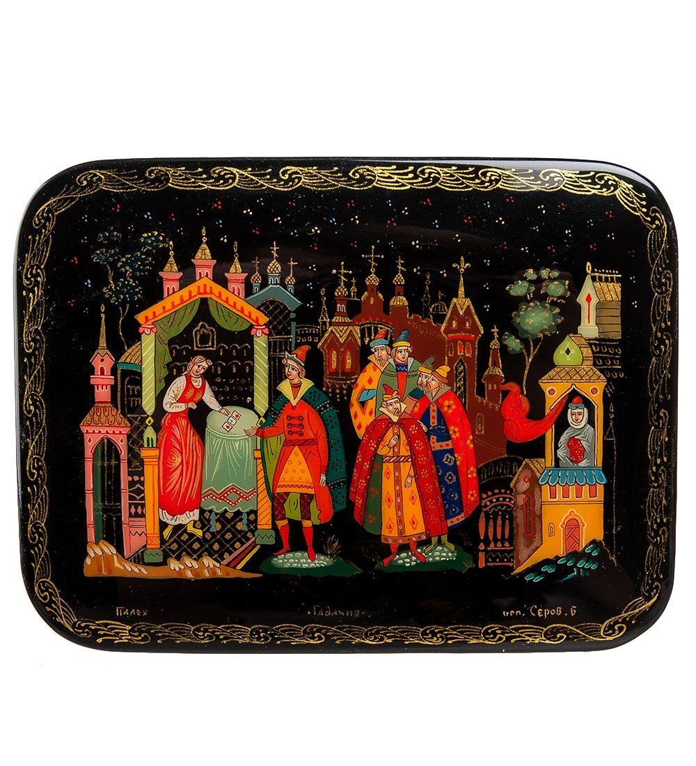 Народные промыслы ШК-75/16 Шкатулка «Гадание» исп. Серов