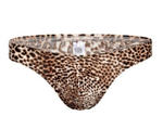 Мужские трусы-тонги с леопардовым принтом (Размер: XXXL) (Цвет: леопард)