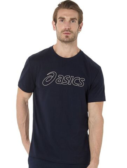 Теннисная футболка Asics Logo Short Sleeve - midnight/birch