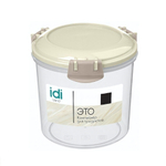 Контейнер для продуктов "Modena" круглый 0,7л с защелками (светло-бежевый)