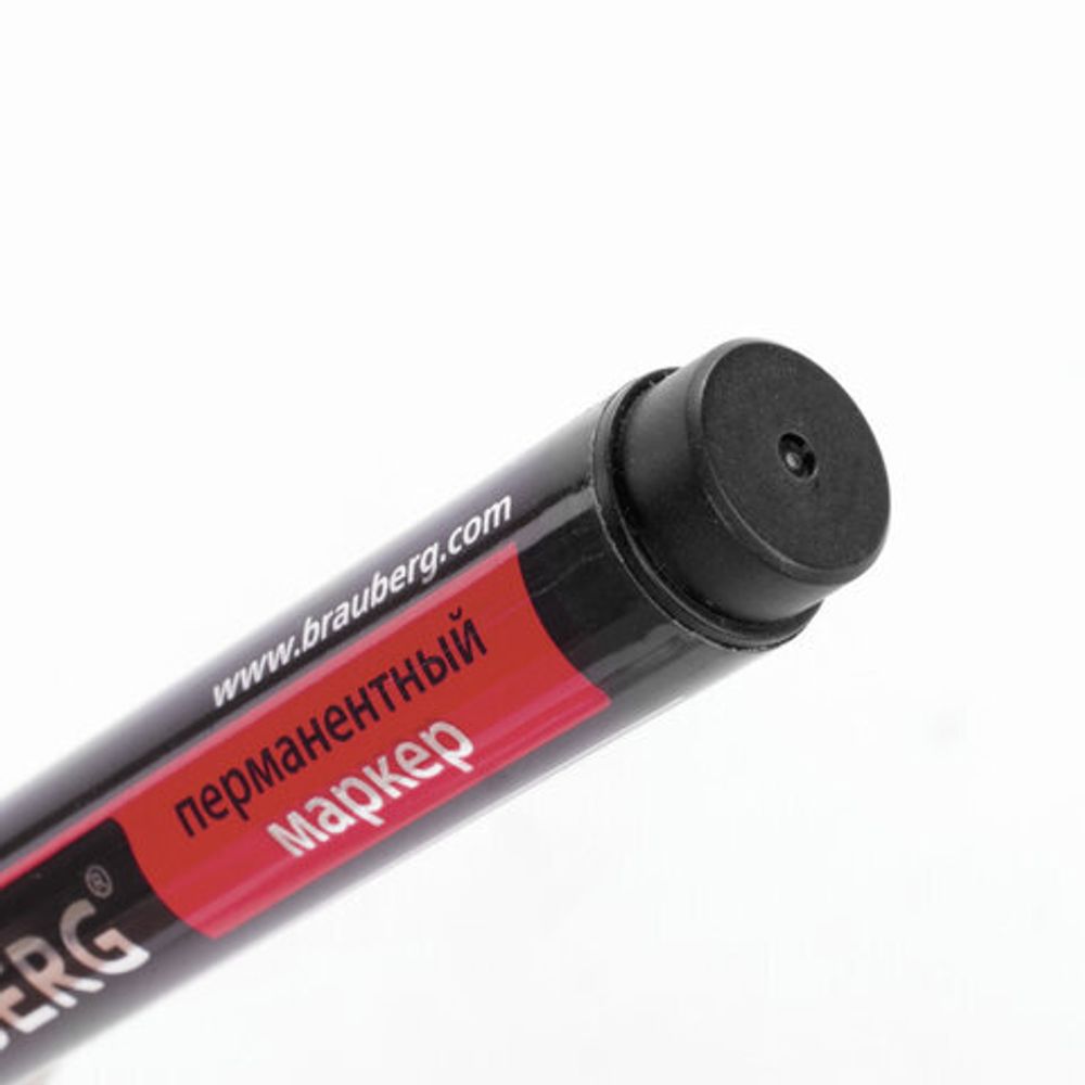 Маркер перманентный (нестираемый) BRAUBERG "Contract", ЧЕРНЫЙ, скошенный наконечник, 1-5 мм, без клипа, 150469