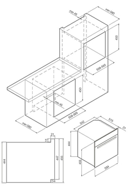 Встраиваемая микроволновая печь Graude MWG 45.0 W