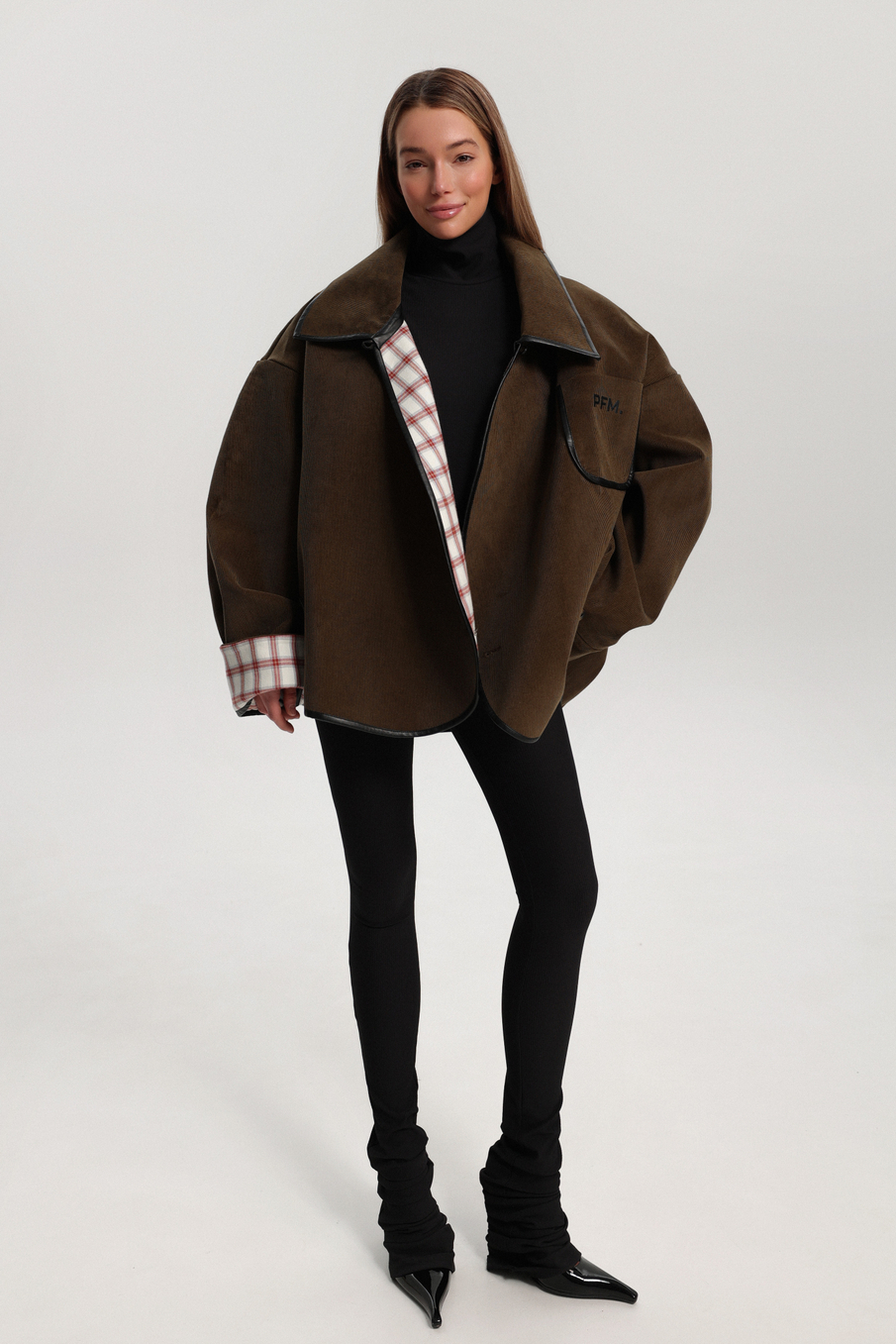 Бомбер двусторонний из вельвета