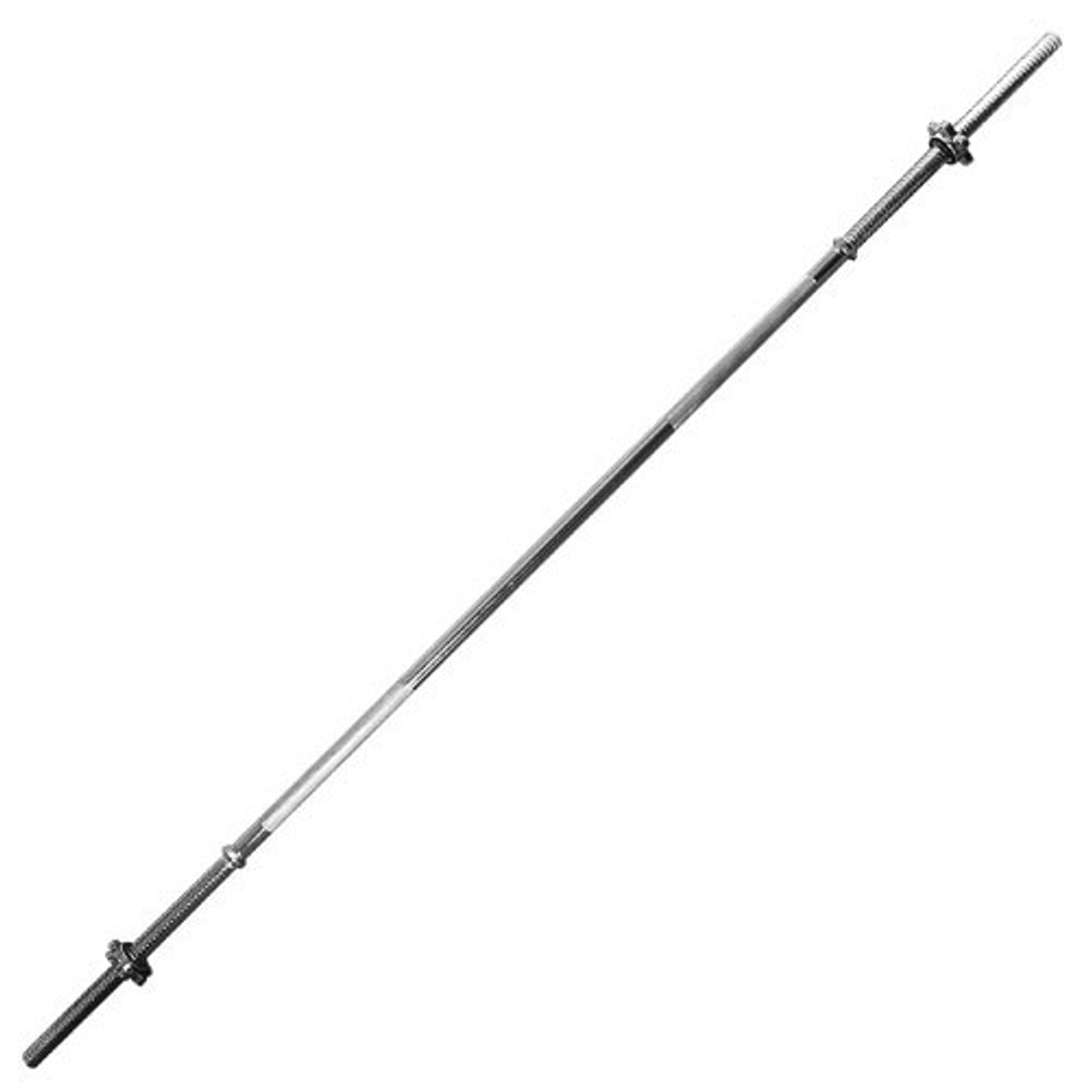 Гриф для штанги TORRES арт.PL5032, d25мм, 180 см, сталь, замок-гайка, хром