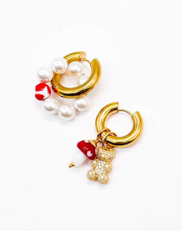 Подвеска Гриб из стекла