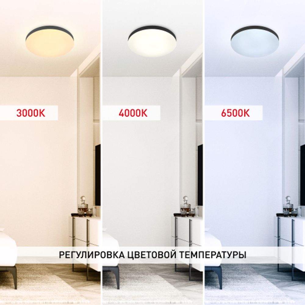 Светильник потолочный светодиодный ЭРА Классик с ДУ Relict 48 Pult SPB-6-60-RC BK 60W 3000-6500K Черный | Светильники SPB-6 с ДУ