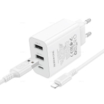 Зарядное устройство на Lightning Borofone BA105A (white)