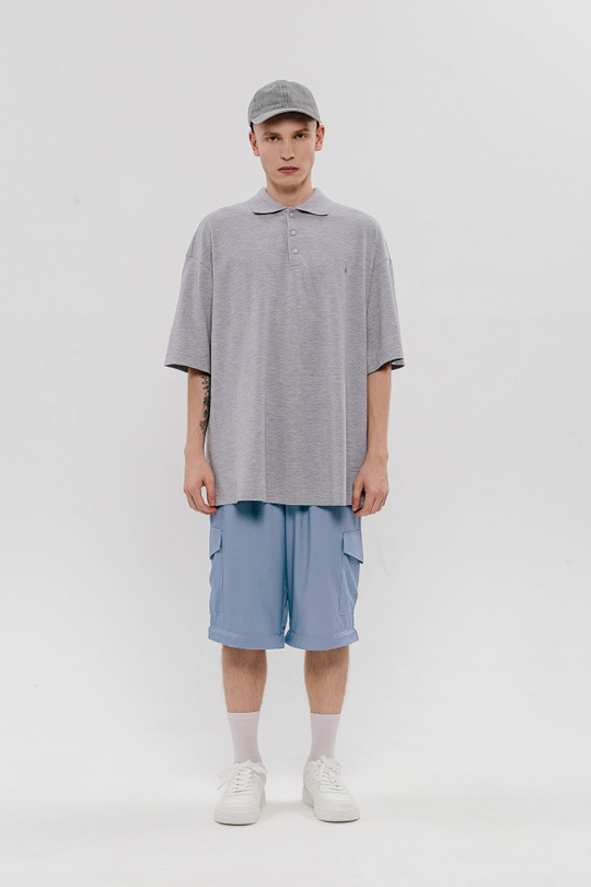 Поло Менли, цвет серый