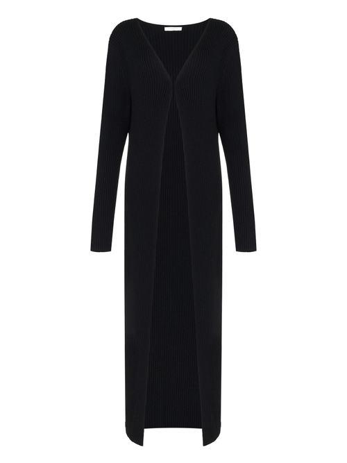 Кардиган макси, черный