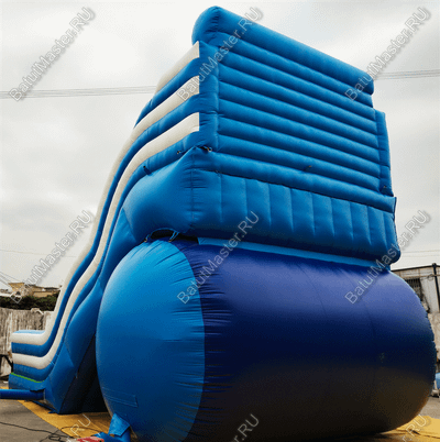 Большой надувной батут-горка "Волна - 2" 10*5*8 м