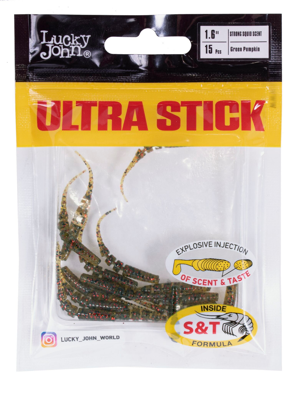 Слаги съедобные искусственные LJ Pro Series ULTRA STICK 1,6in (04.20)/PA03 15шт.