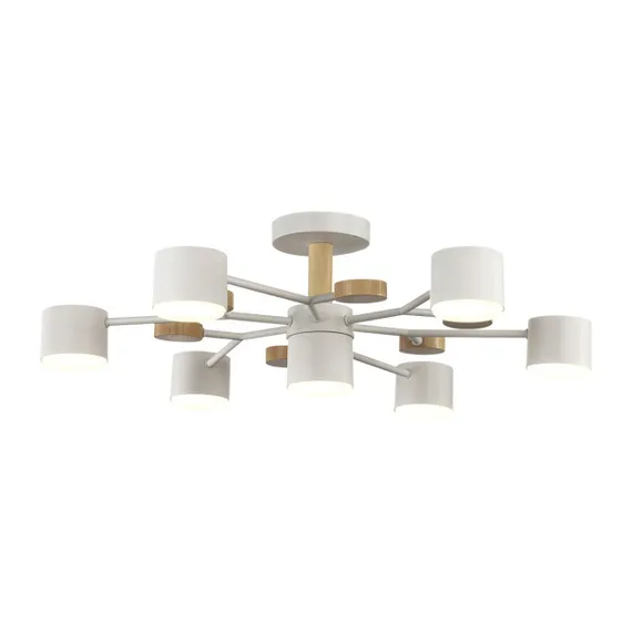 8195/7C COMFI LN25 262 белый, металл/дерево/пластик Потолочный светильник LED GX53 7*9W 220V RONDO