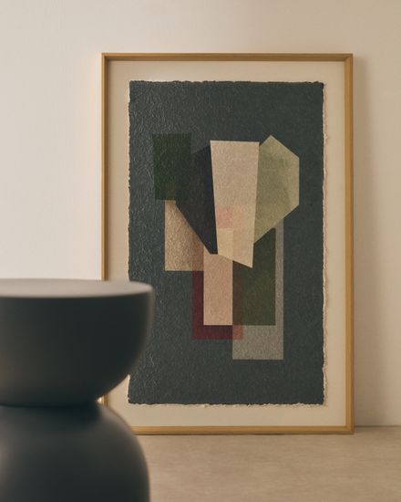 Картина Veluni из переработанной бумаги разноцветная 60 x 90 см