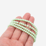 Хрустальный жемчуг, оттенок "Фисташковый макарун", шар 4,3мм