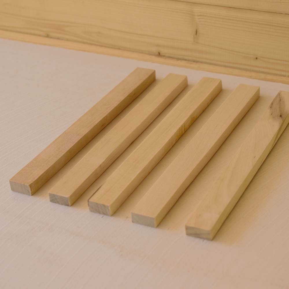 Рейки декоративные деревянные в наборе 5шт., 21*2*1см