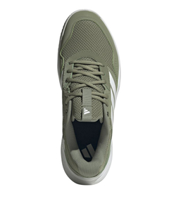 Мужские кроссовки теннисные Adidas GameCourt 3 M - tent green/white/white