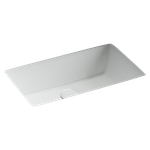 Раковина встраиваемая снизу Ceramicanova Era 525x345x175мм, c отверстием слива - перелива белый, арт.CN15004