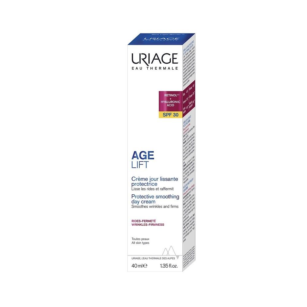 Uriage Age Lift Protective Smoothing Day Cream Дневной разглаживающий защитный крем SPF 30, 40 мл