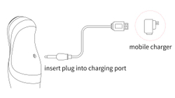 Premium пульсатор ZALO KING, фиолетовый
