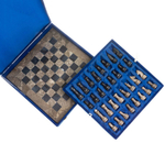 Шахматы "Дебют" мрамор, ракушечник доска 38х38 см