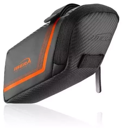 Сумка подседельная легкосъемная,  1,0л, черно-оранжевая. 110г.IB-SB11(M)