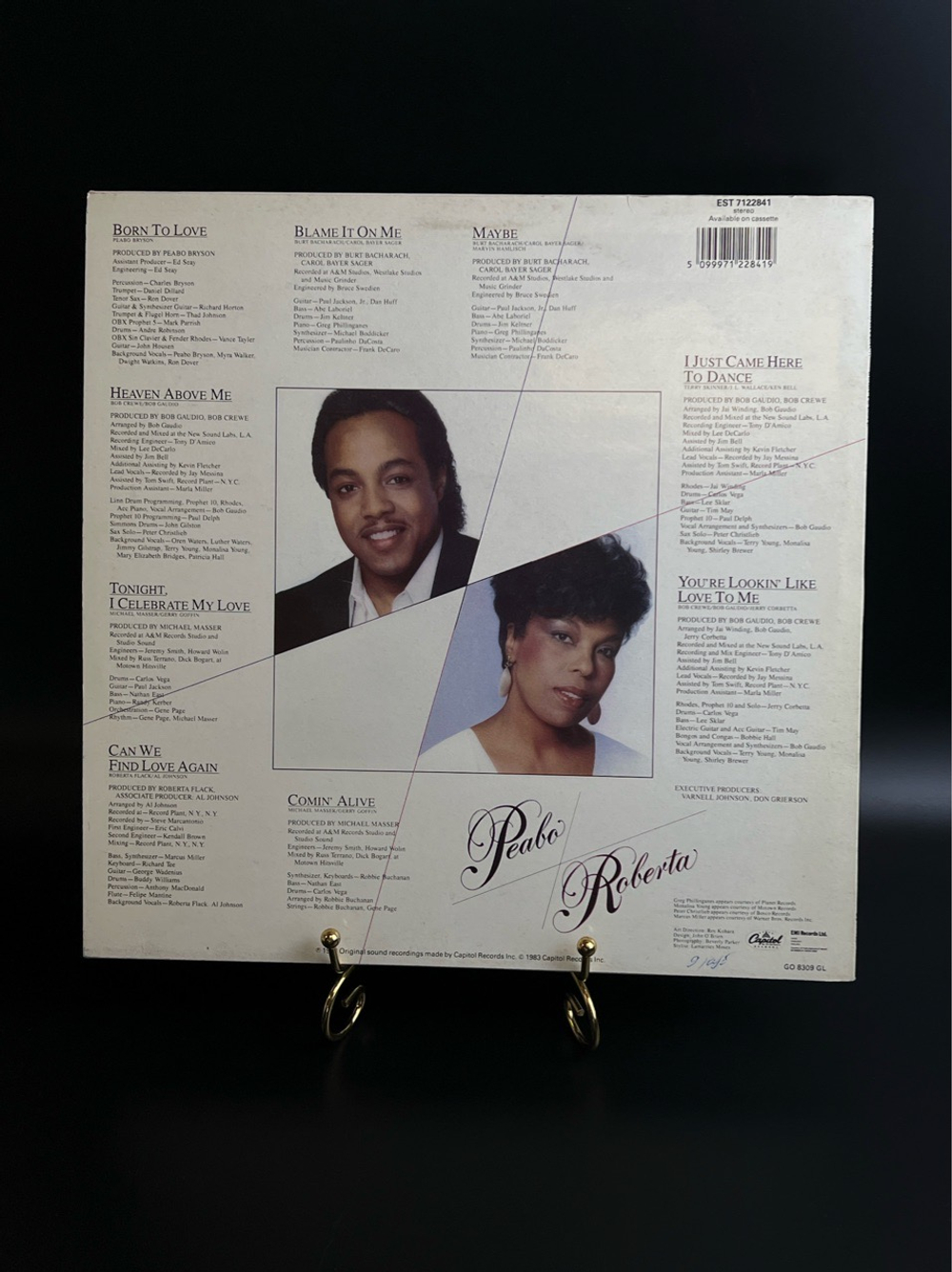 LP Peabo Bryson / Roberta Flack ‎– Born To Love. Виниловая пластинка 12 дюймов. England 1983 год.