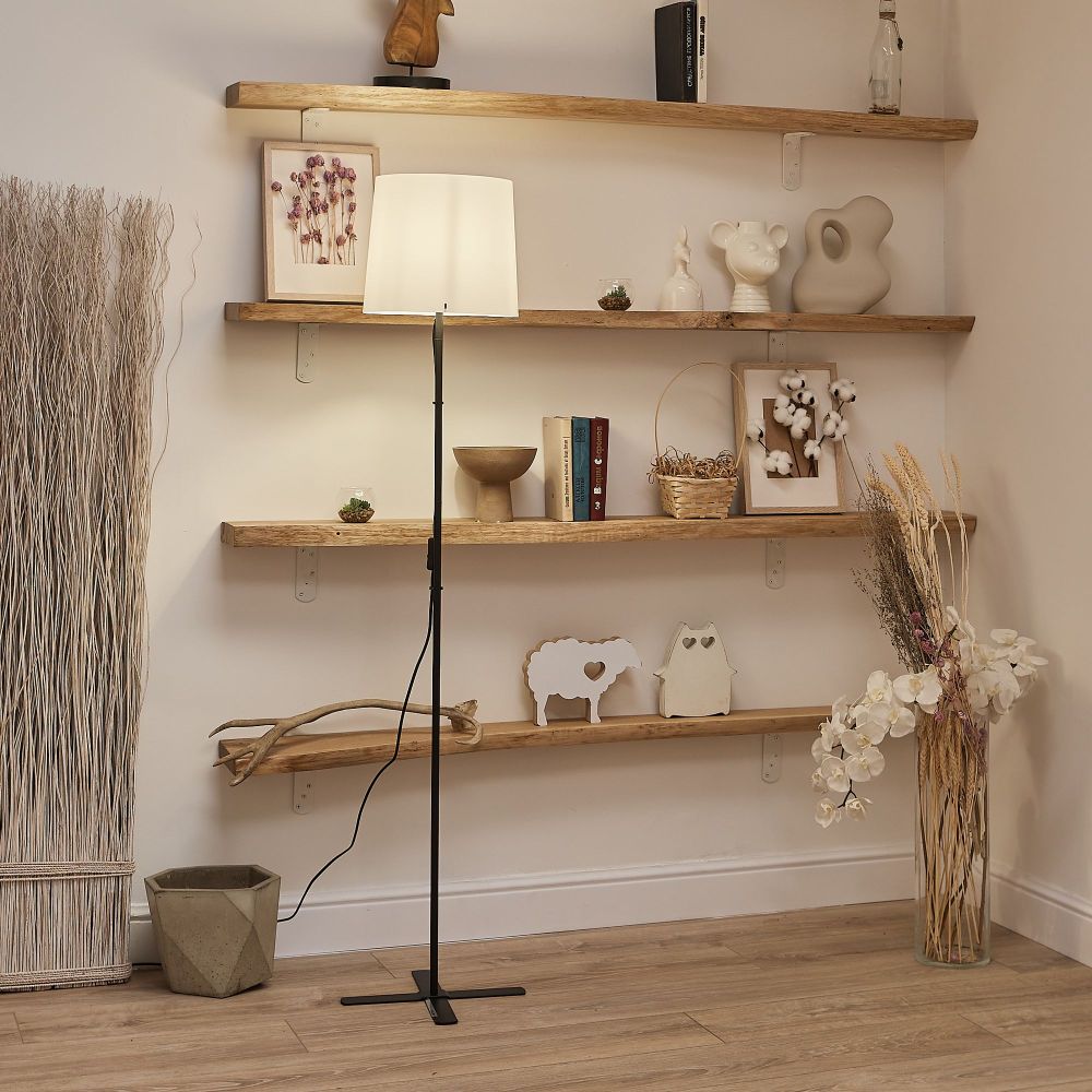 UML-T510 E27 BLACK-WHITE Торшер напольный под лампу Е27. 60W. Черный-Белый. ТМ Uniel