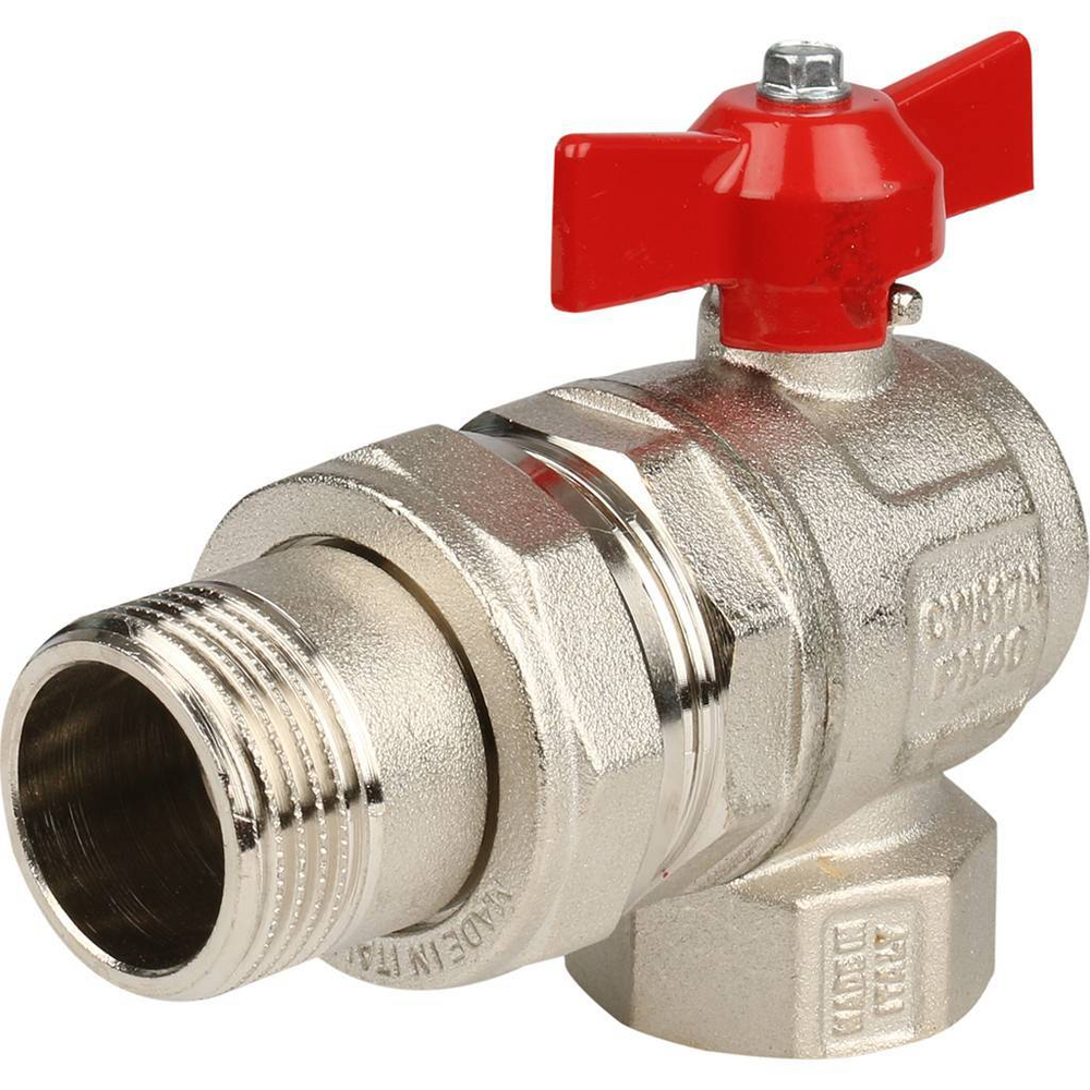 Кран шаровой ITAP IDEAL 1" угловой с американкой (бабочка)