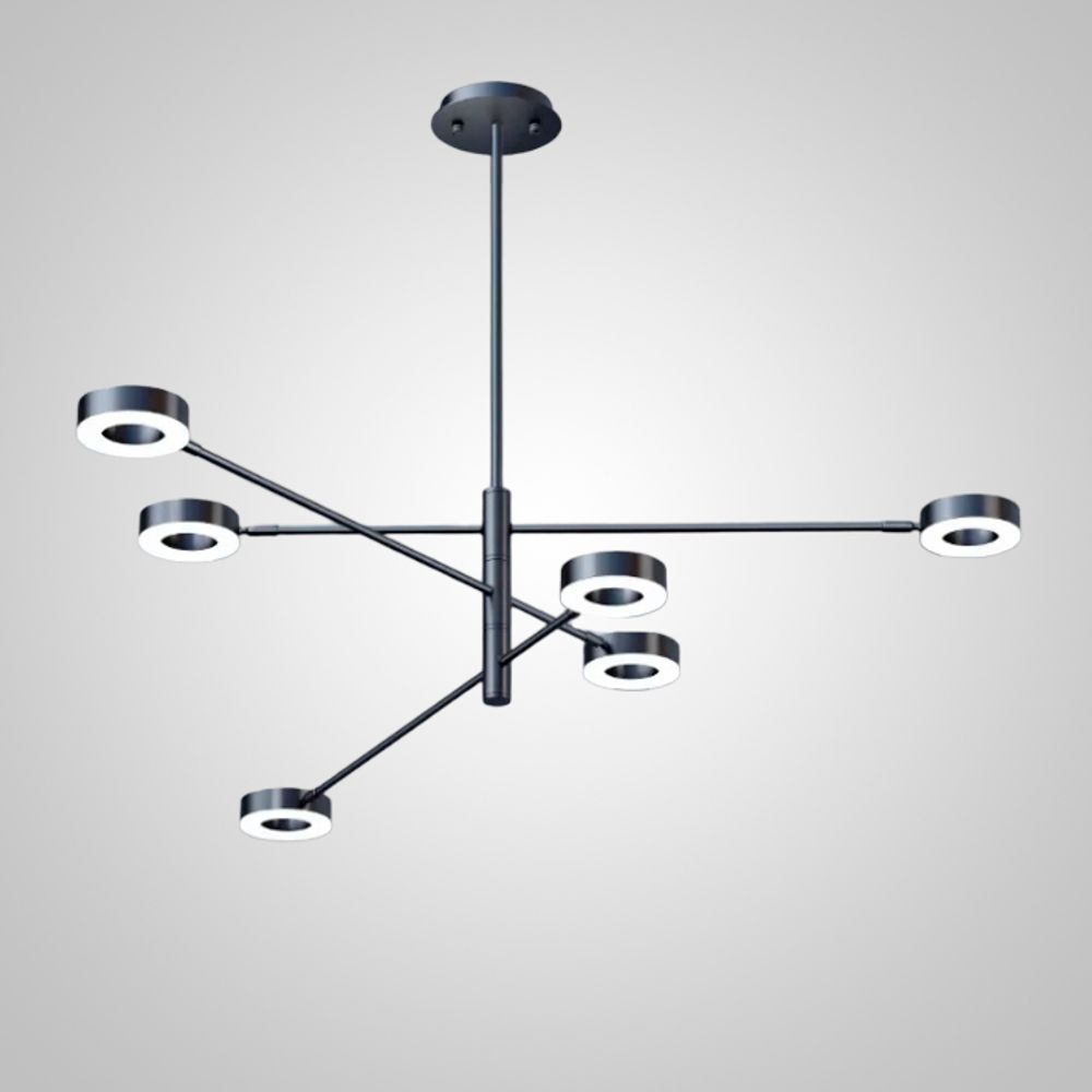 Подвесная Люстра Atissa S 6 D115 Black By Imperiumloft