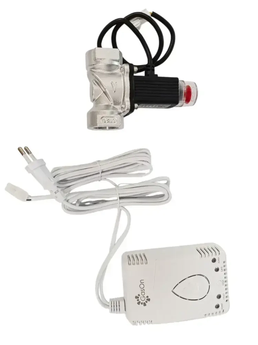 Система автономного контроля загазованности GN-20 с клапаном . сигнализатор утечки газа + клапан электромагнитный