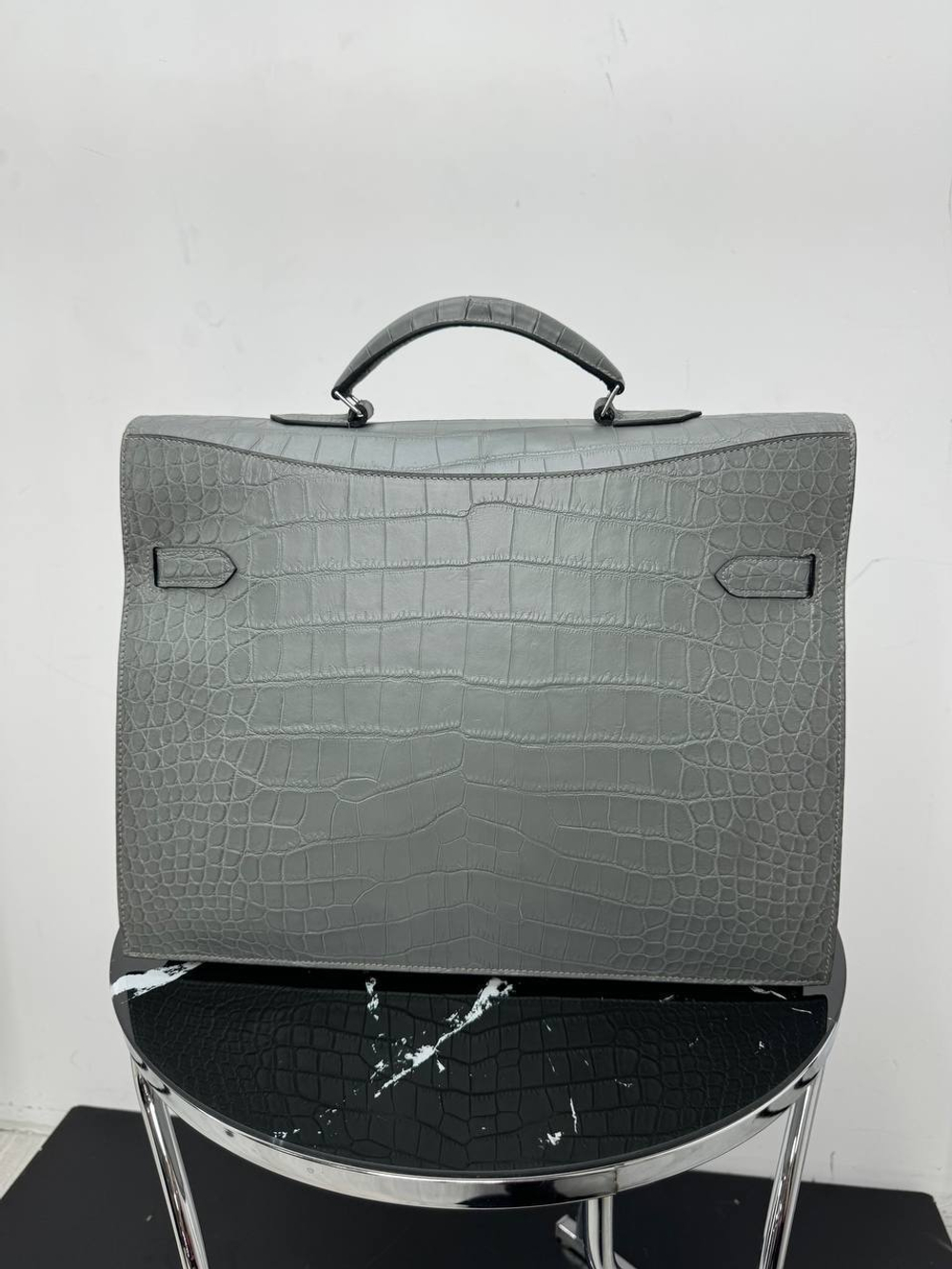 Портфель Hermes из кожи крокодила