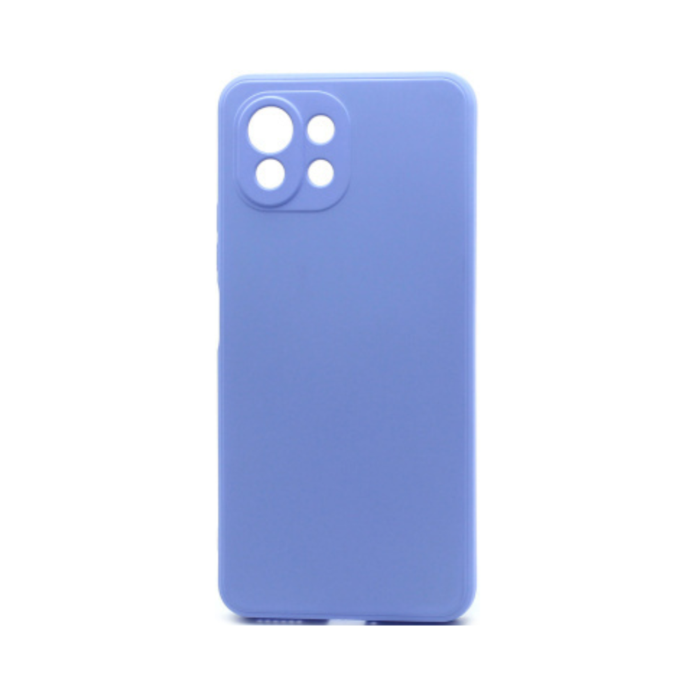 Силиконовый матовый чехол Silicone Case NEW ERA для Xiaomi 11 Lite 5G NE, голубой