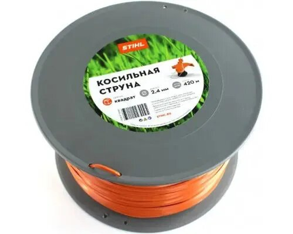 Косильная струна STIHL квадратного сечения, Ø 2,4 мм х 420 м (7028-871-0588)