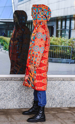 Двустороннее пальто-парка