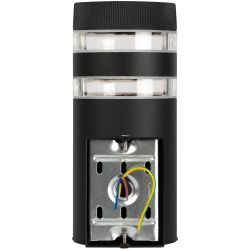 Светильник уличный настенный ЭРА «Адрия» GBW-102-BL-0200 230В 1хЕ27 IP54 вверх черный | Садово-парковые светильники