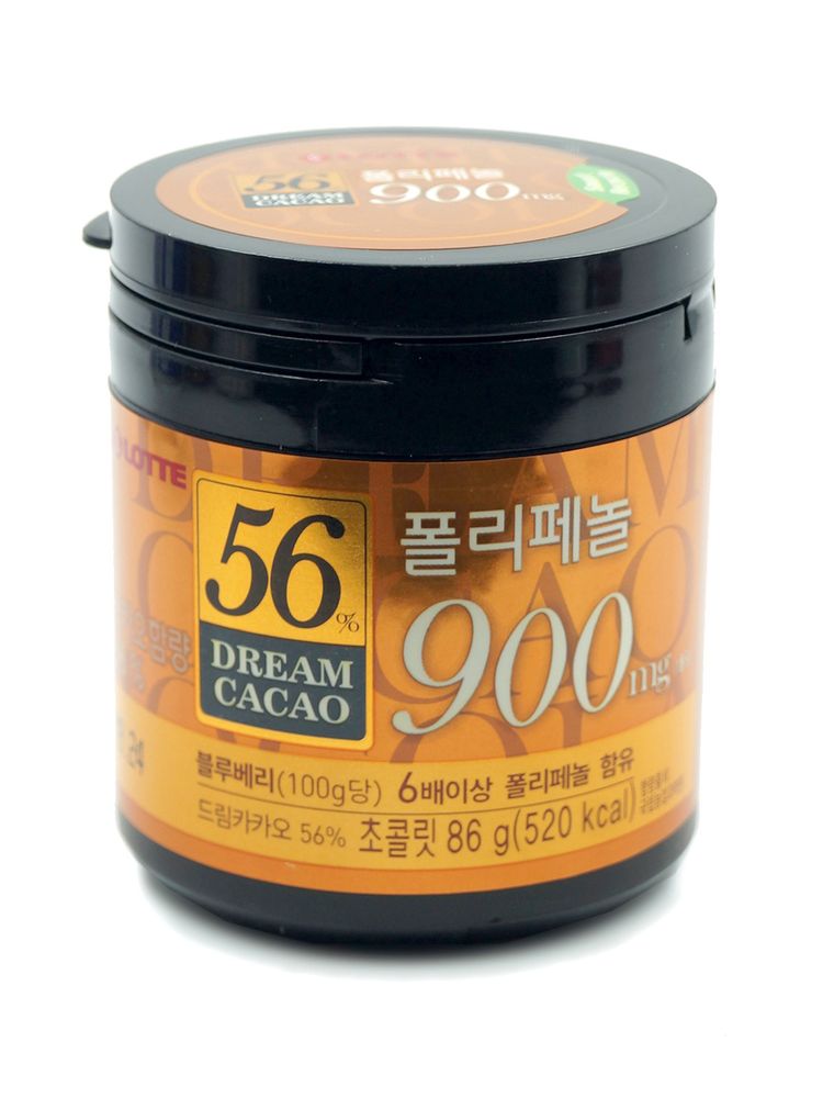 Lotte Dream Cacao Горький шоколад в кубиках Дрим Какао 56%, 86 г, 6 шт