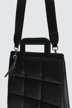ZARA СТЕГАНАЯ СУМКА, ЧЕРНЫЙ