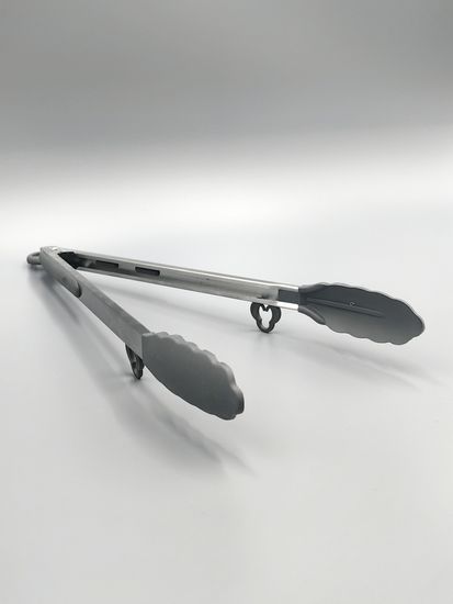 Щипцы силиконовые 35,5 см Kamille КМ 7513 с ручками из нержавеющей стали