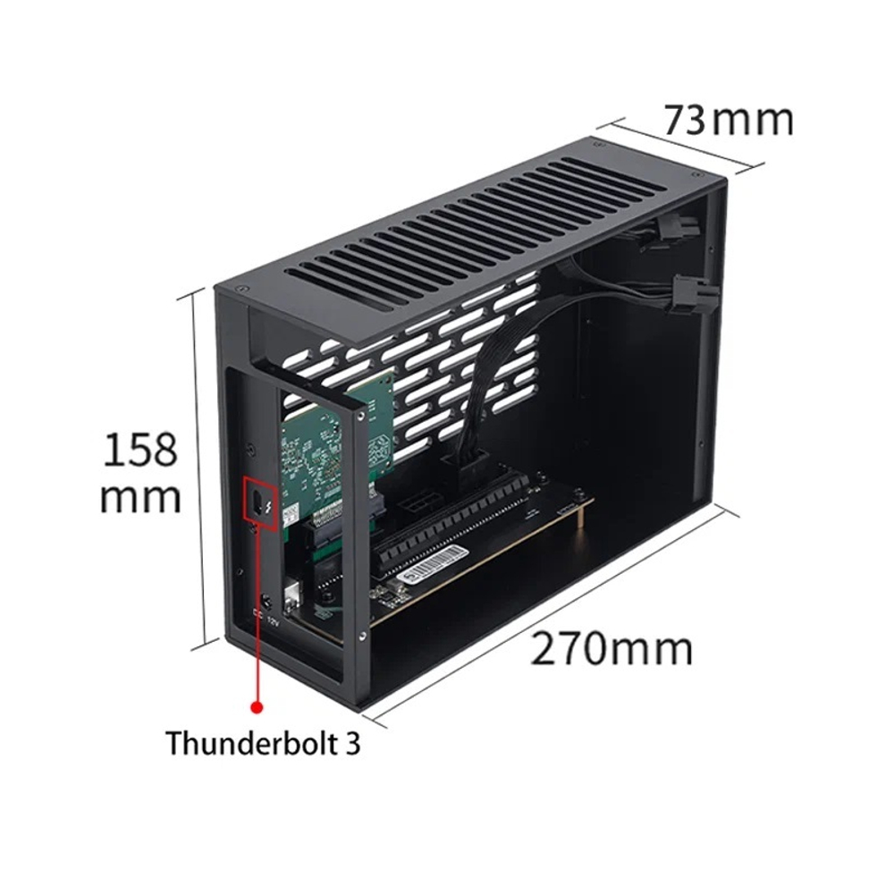 Внешний корпус для видеокарты Wikingoo M2-270-350W. EGPU. Thunderbolt 3/4.