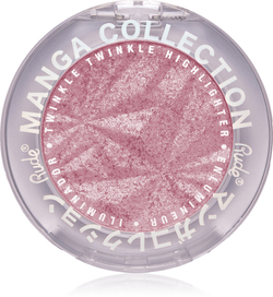 Rude Cosmetics Manga Collection Twinkle Twinkle Highlighter - Пудровый компактный хайлайтер оттенок Sawa-Chan's Heart, 4 g
