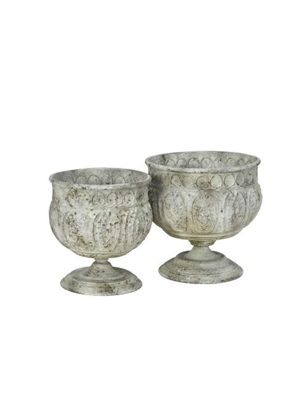 Набор из 2-х кашпо "Брокант" чаши D22,5xH24,5 см / D27xH26 см
