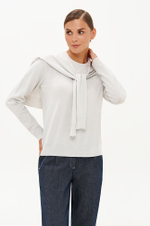 23376 Джемпер женский (светло-серый)