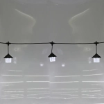 Гирлянда для улицы «Домики» 5 м 10 ламп LED (8,5*10 см) черн..пров, 1 реж.,IP-55 (220 V), Белый