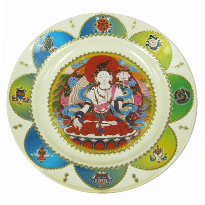 Тарелка декоративная Белая Тара 20см керамика 2000000019994