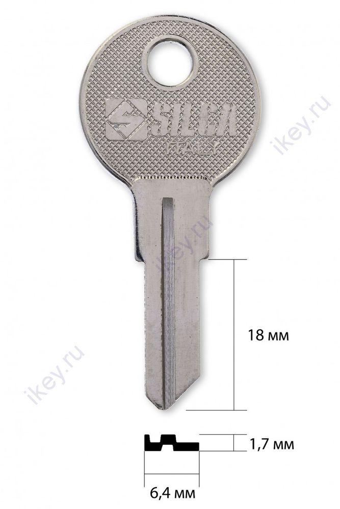 Заготовка английского ключа10011 YA4 SILCA_YA-11D, YA-44D_YD8